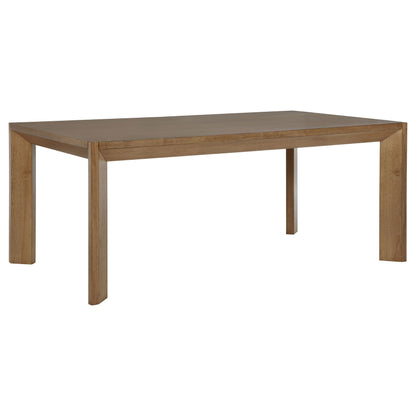 Bruner - Rectangular Wood Dining Table - Natural Brown