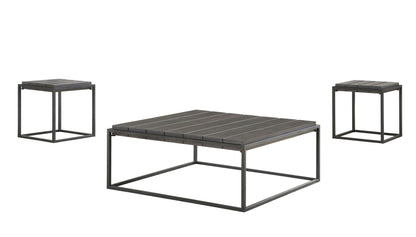 Tekoa - 3 Piece Table Set (Cocktail & 2 End Tables) - Dark Brown