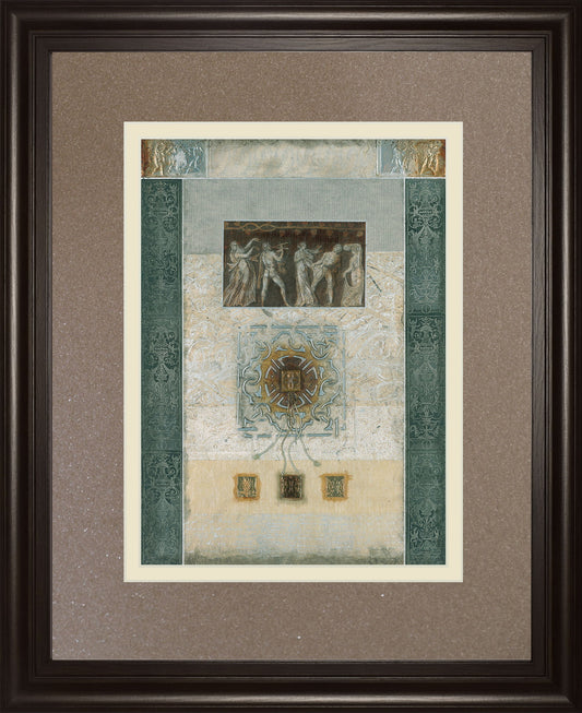 Romanesque Il By Douglas - Framed Print Wall Art - Light Brown