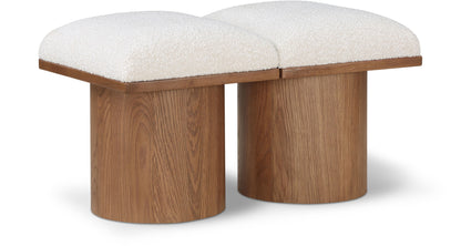 Pavilion - 2 Piece Modular Bench With Brown Base