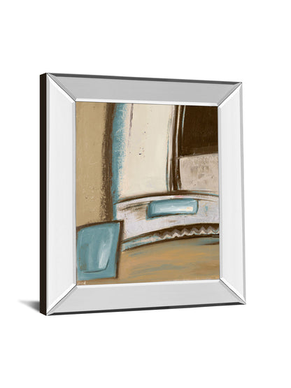 Time Flies On I By Patricia Pinto - Mirror Framed Print Wall Art - Beige