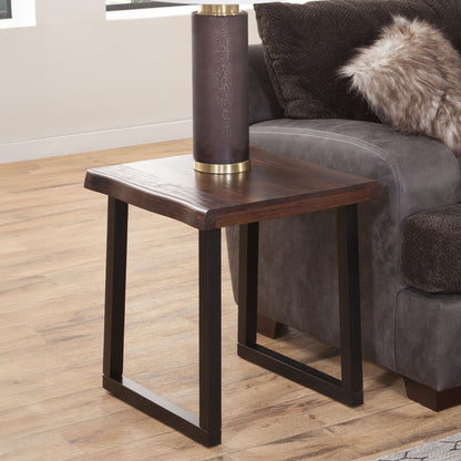 Jennings - Live Edge End Table - Brown