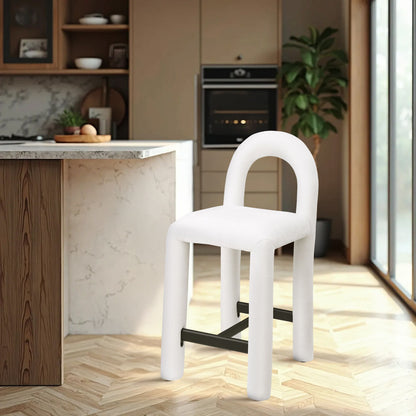 Amari - Chenille Fabric Stool
