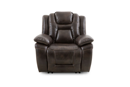 Oportuna - Dual Power Recliner Coffee - Dark Brown