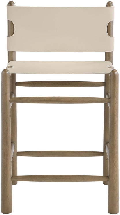 Santos - Upholstered Counter Stool With Stained Brown Base