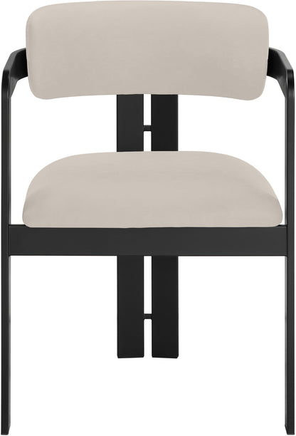 Aurum - Vegan Leather Upholstered Dining Chair (Set of 2) - Taupe