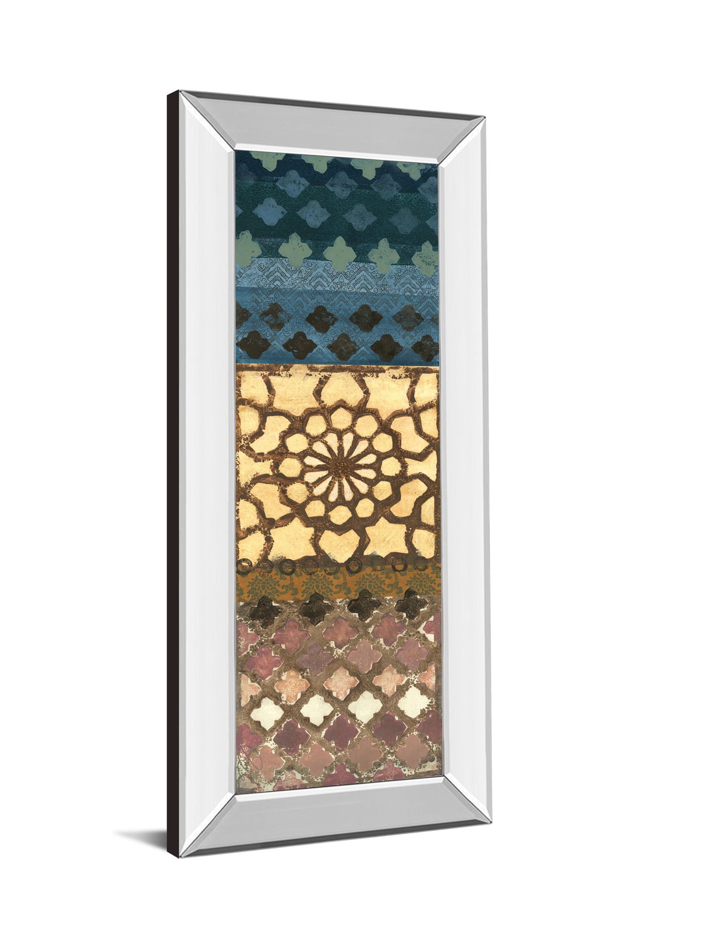 Sandalwood Summer Il By Jeni Lee - Mirror Framed Print Wall Art - Light Brown