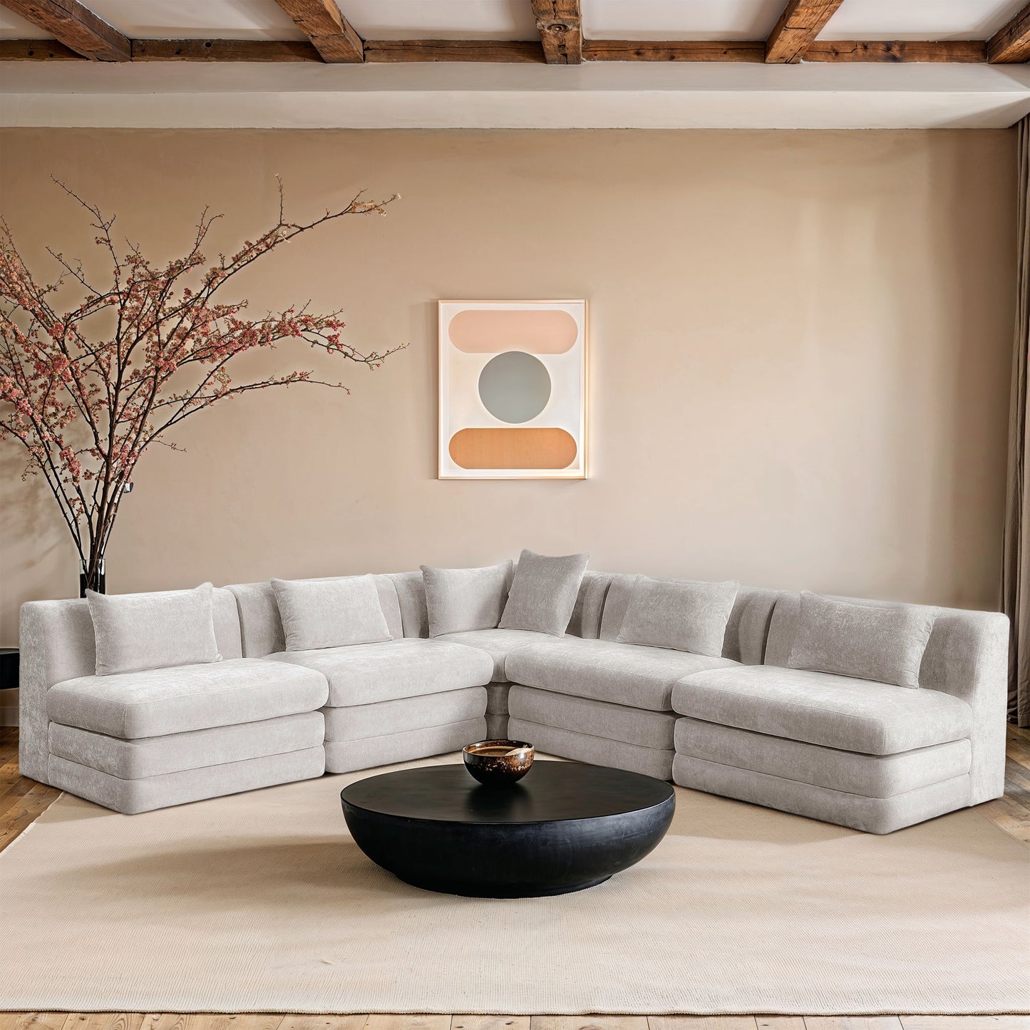 Stellar - 5 Piece Upholstered Modular Sectional