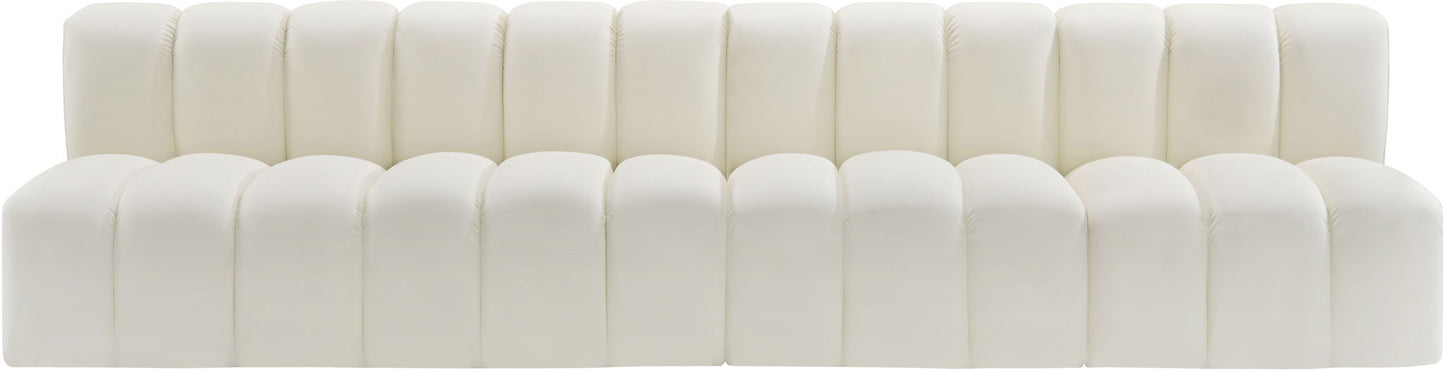 Arc - Faux Leather 4 Seats Modular Sofa