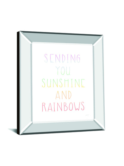 Lets Chase Rainbows VI By Jenaya Jackson - Mirror Framed Print Wall Art - White