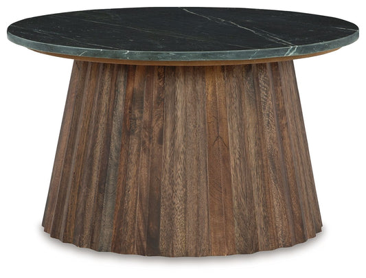 Ceilby - Negro / Marrón - Mesa de cóctel decorativa