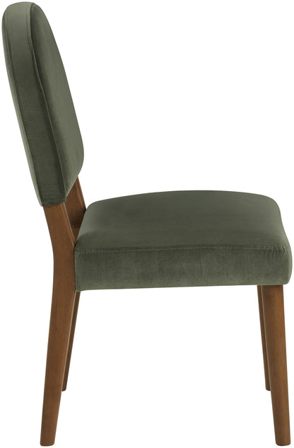 Varinelle - Velvet Dining Chair (Set of 2) - Walnut Frame