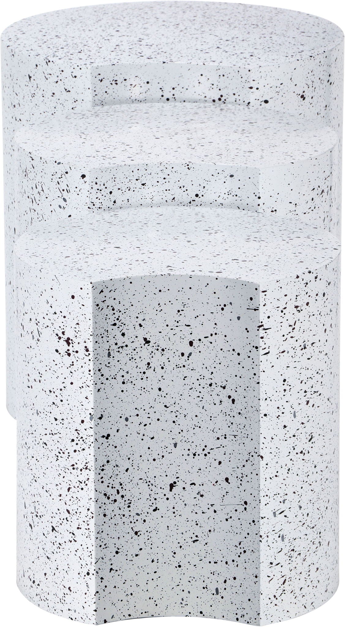 Dimple - 3 Piece Modular End Table - Terazzo Finish