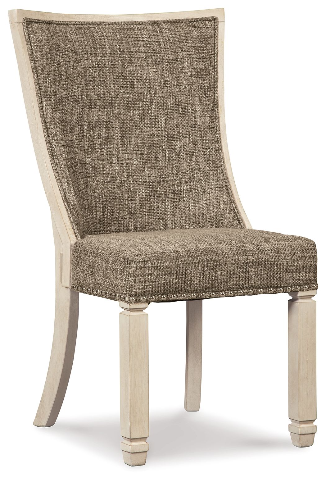 Bolanburg - Marrón / Beige - Silla auxiliar de comedor Uph (juego de 2) - Respaldo de celosía