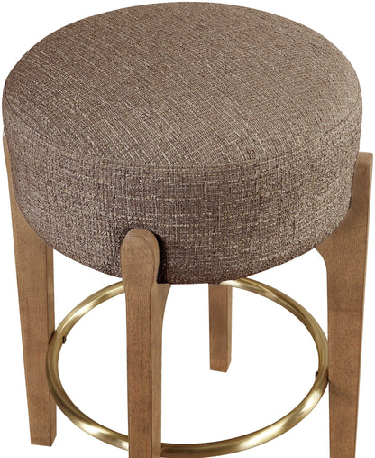 Torino - Backless Counter Stool With Brushed Brown Base (Set of 2)