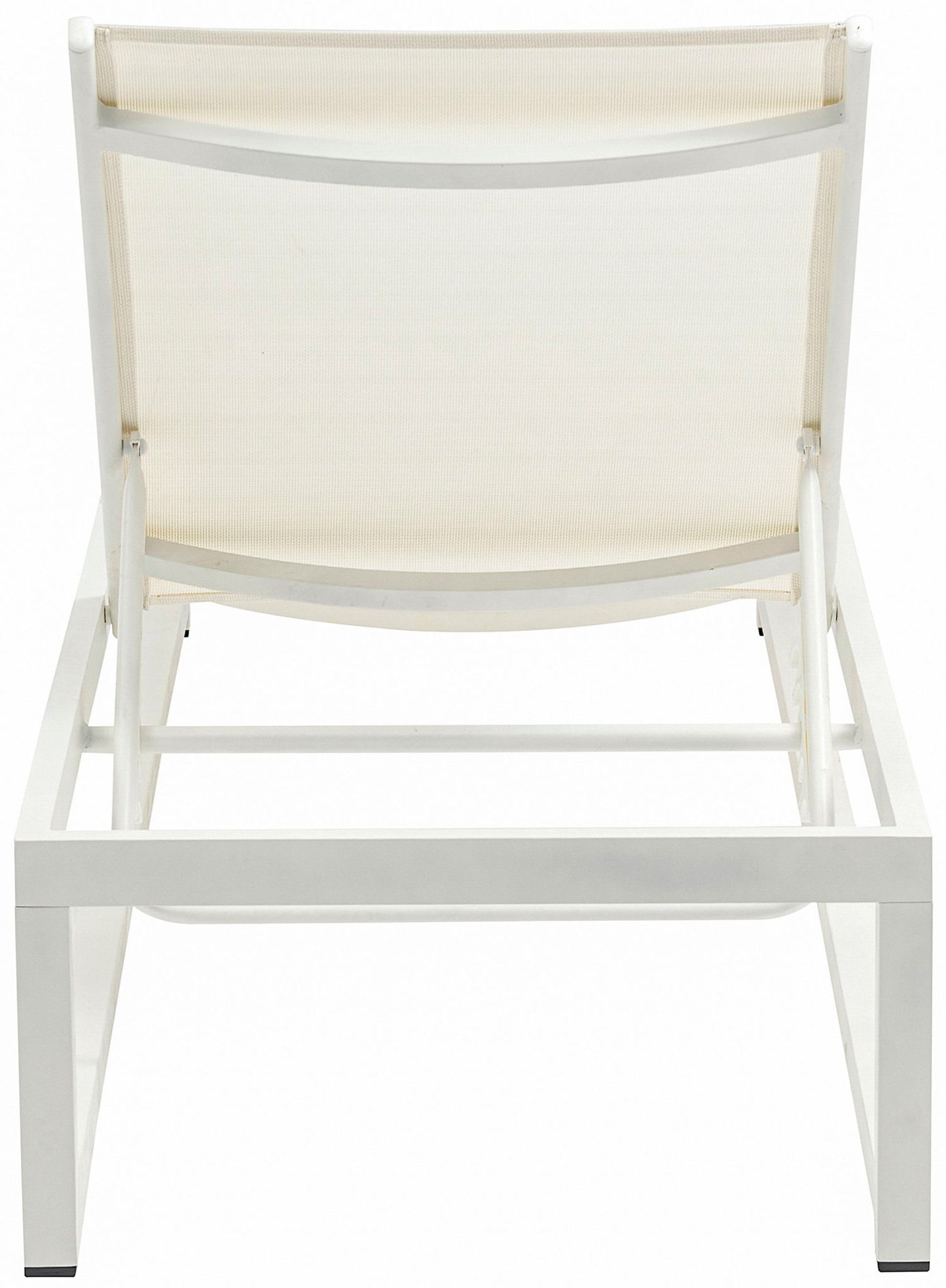 Maldives - Water Resistant Outdoor Patio Adjustable Sun Chaise Lounge Chair With White Base