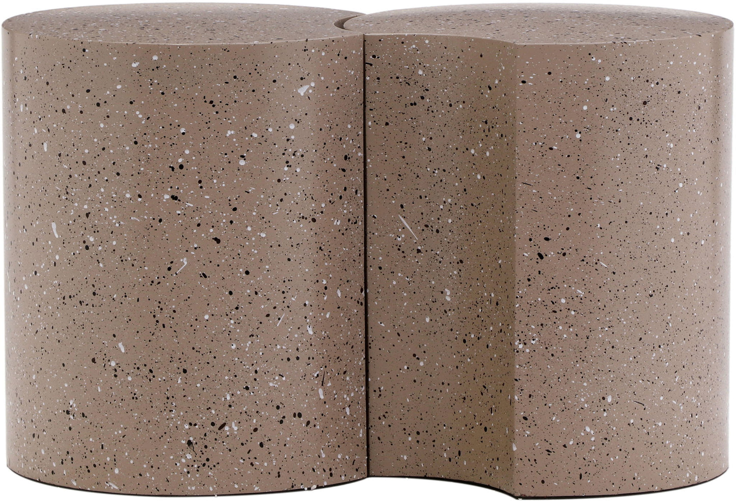 Dimple - 2 Piece Modular End Table - Terazzo Finish