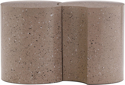 Dimple - 2 Piece Modular End Table - Terazzo Finish