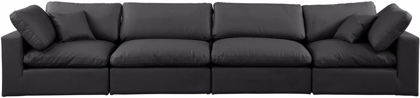 Comfy - Faux Leather Modular Sofa 4 Seats
