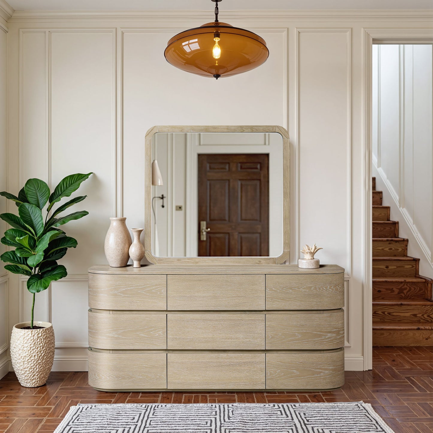 Annalise - Solid Wood Mirror