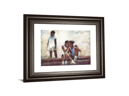 Secrets By Sharon Wilson - Framed Print Wall Art - Beige