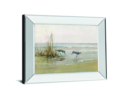 Early Risers I By Sally Swatland - Mirror Framed Print Wall Art - Beige