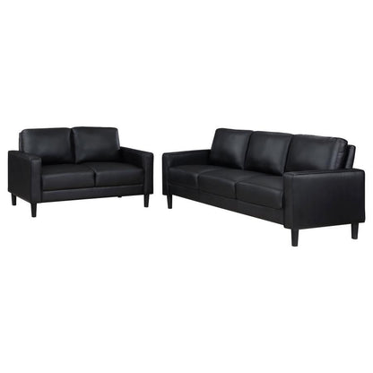 Ruth - Upholstered Track Arm Sofa Set