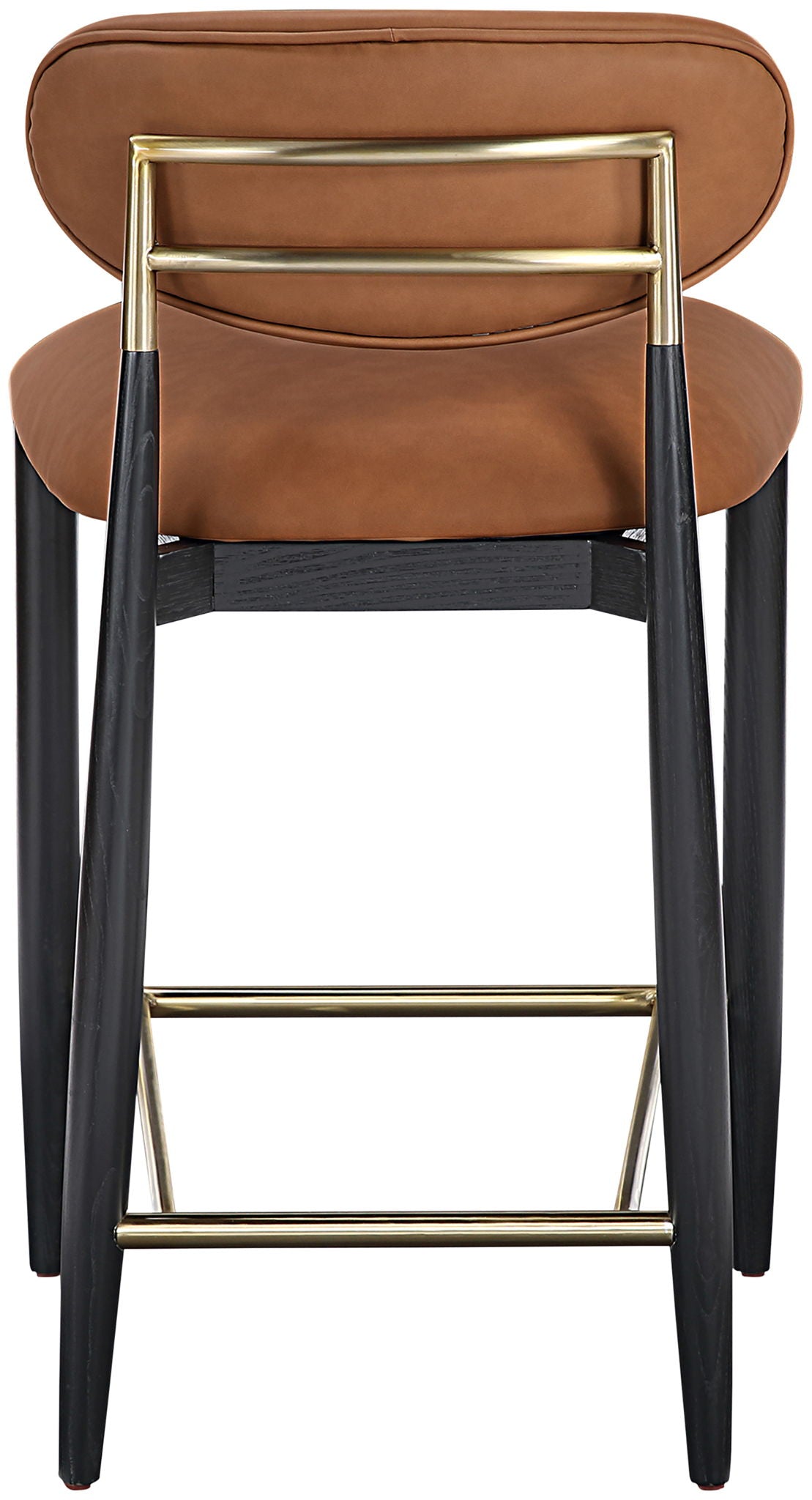 Riccio - Stool - Black And Gold Frame