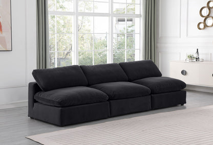 Comfy - Velvet Modular Armless Sofa 3 Seats