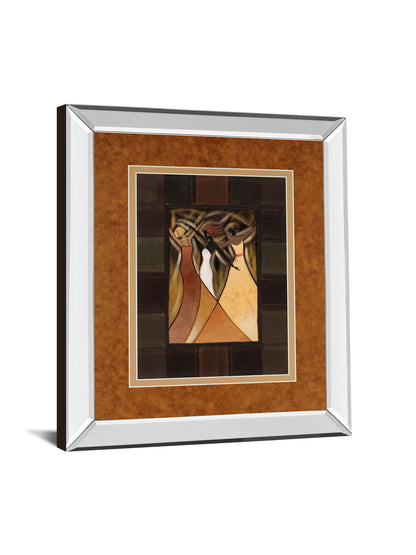 Divine Grace Il By Rob Hefferan - Mirror Framed Print Wall Art - Light Brown