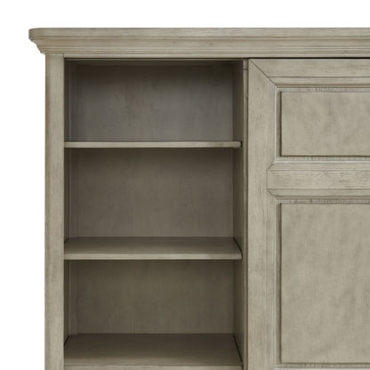 Whit-Ash - 5-Drawer Door Chest - Light Gray