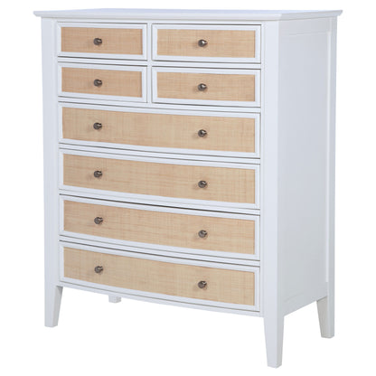 Bexhill - 8-Drawer Chest Of Drawers - White