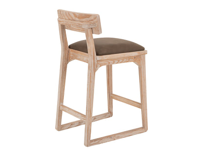 Balam - 24" Barstool (Set of 2) - Light Brown / Dark Brown