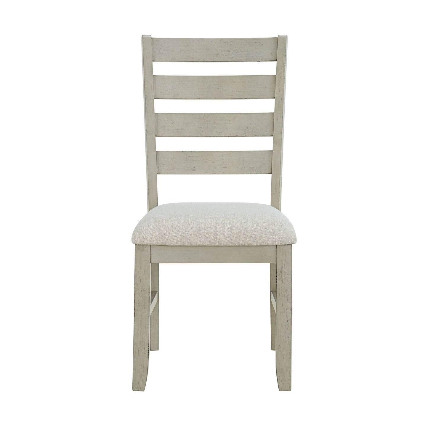 Farmington - Ladder Back Dining Side Chair (Set of 2) - Washed Stone / Light Beige