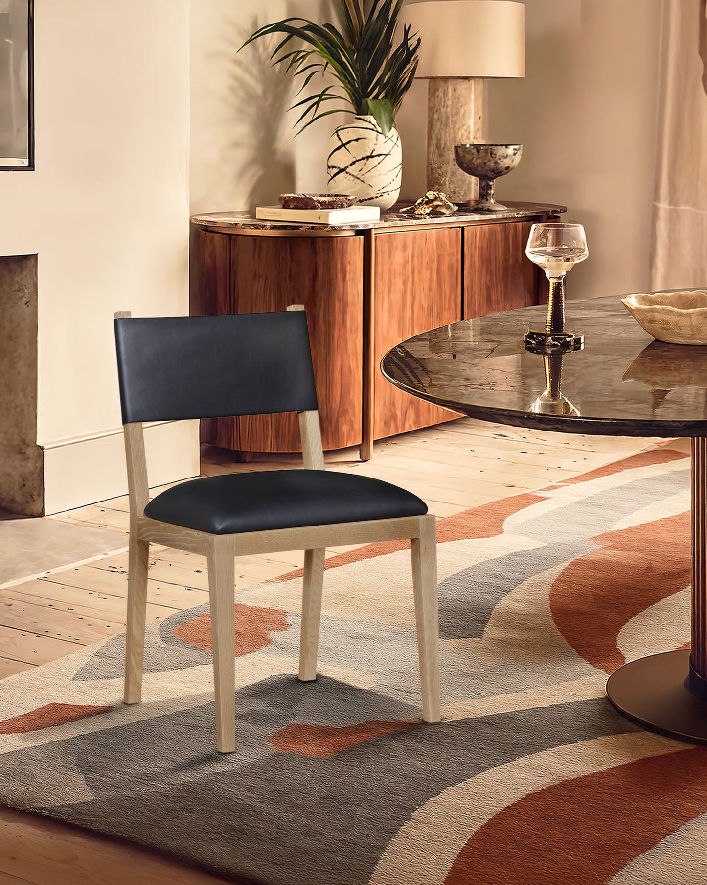 Avon - Vegan Leather Dining Side Chair (Set of 2)