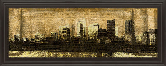 Defined City I By Sd Graphic Studio - Framed Print Wall Art - Beige