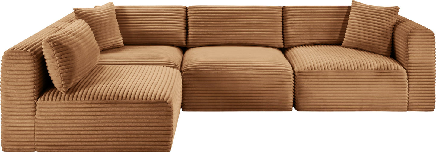 Shaggy - Fabric 4 Piece Modular Sectional