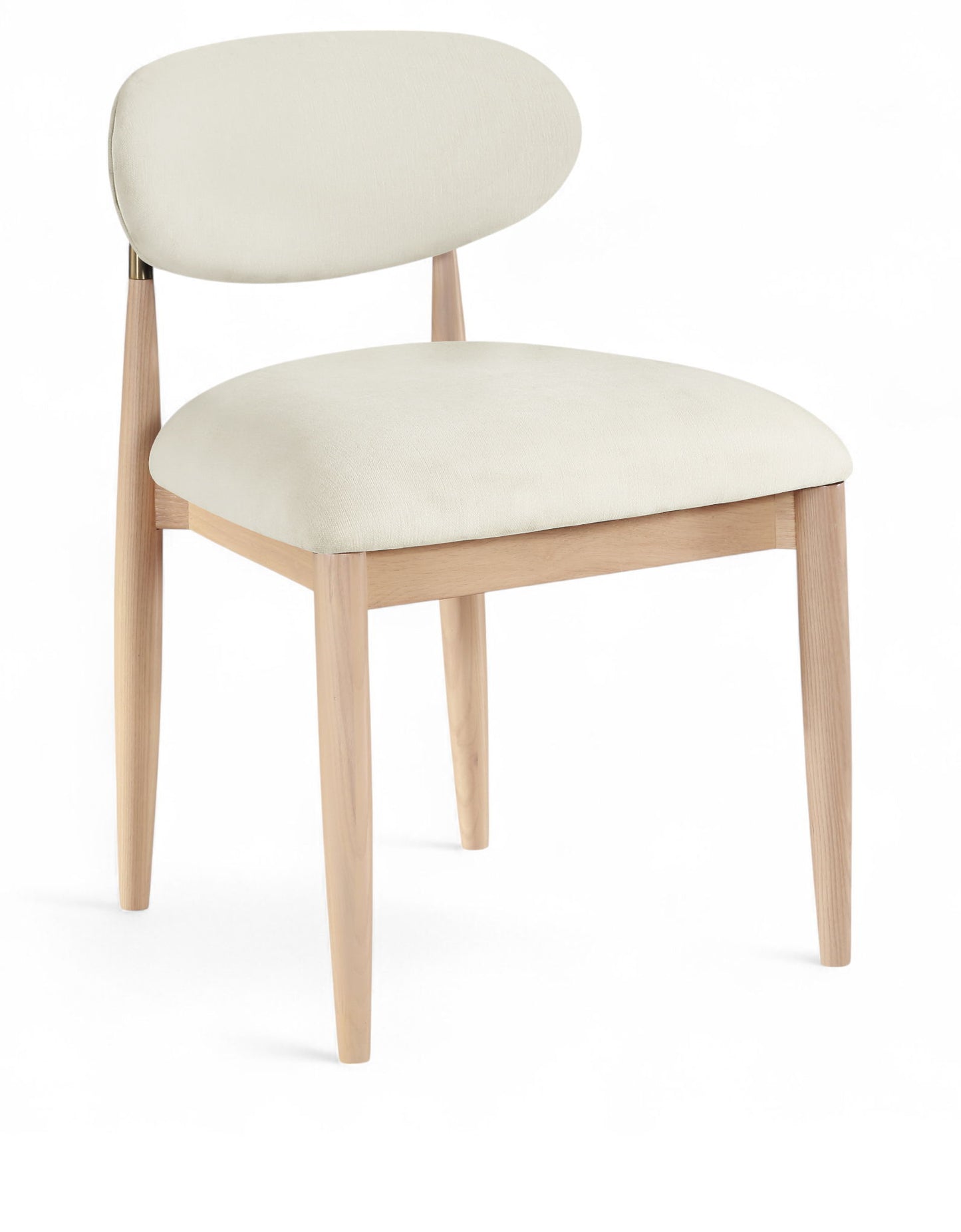 Riccio - Fabric Dining Side Chair (Set of 2) - Natural Frame