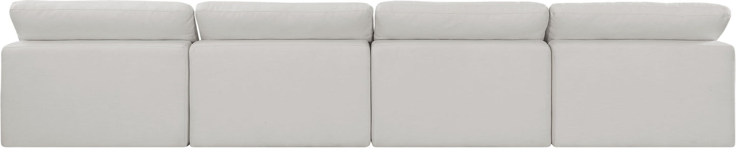 Comfy - Linen Modular Armless Sofa 4 Seats