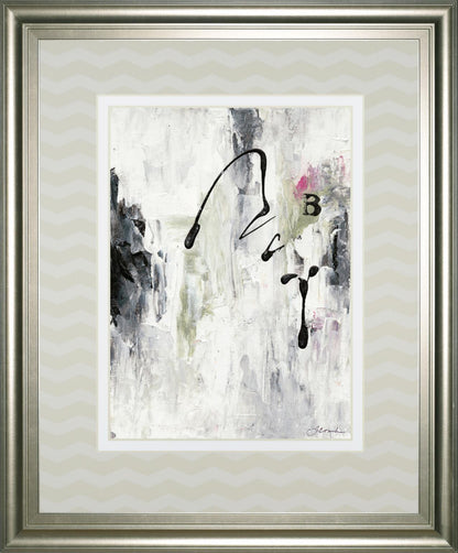 34x40 Magic Energy II By Joyce Combs - Pearl Silver