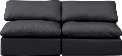 Indulge - Faux Leather 2 Seat Modular Armless Sofa