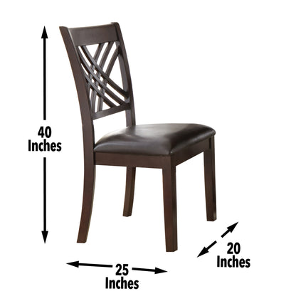 Adrian - Side Chair (Set of 2) - Dark Brown