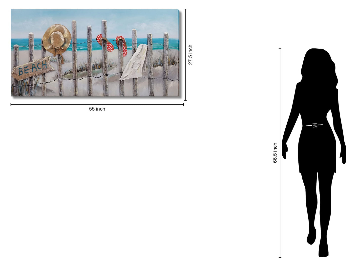 Shoreline Retreat - 28" x 55" Framed Wall Art