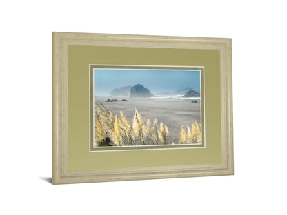 Pompas Beach By Frates - Framed Print Wall Art - Beige