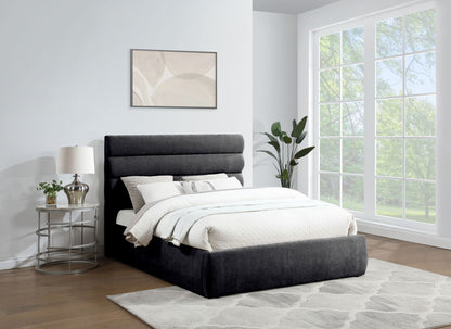 Adam - Chenille Fabric Bed With 52" Headboard