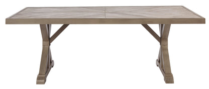 Beachcroft - Rect Dining Table W/Umb Opt