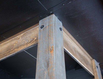 Loft - 54" Square Table - Two Tone Gray / Brown