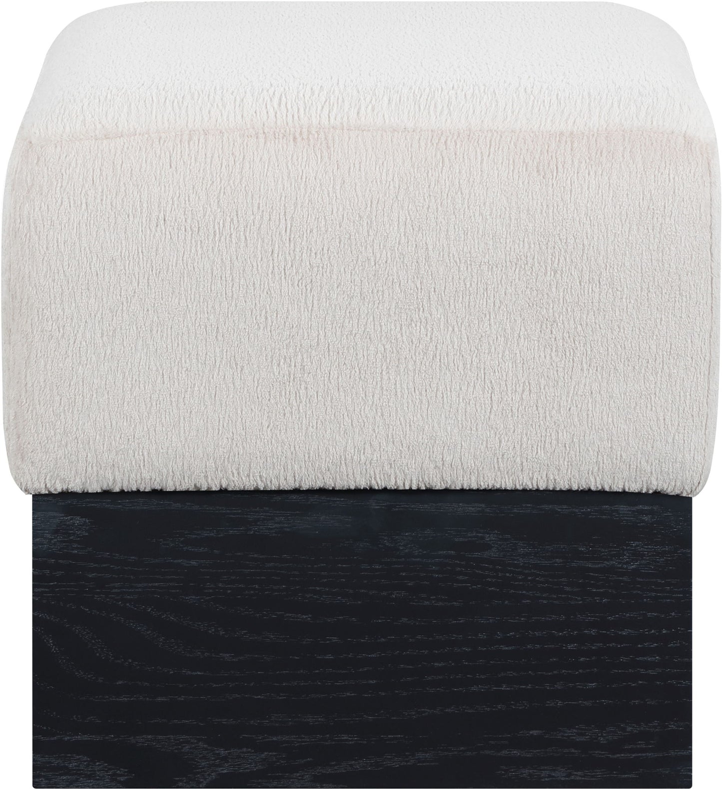 Havre - Ottoman / Stool With Black Base