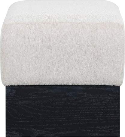 Havre - Ottoman / Stool With Black Base