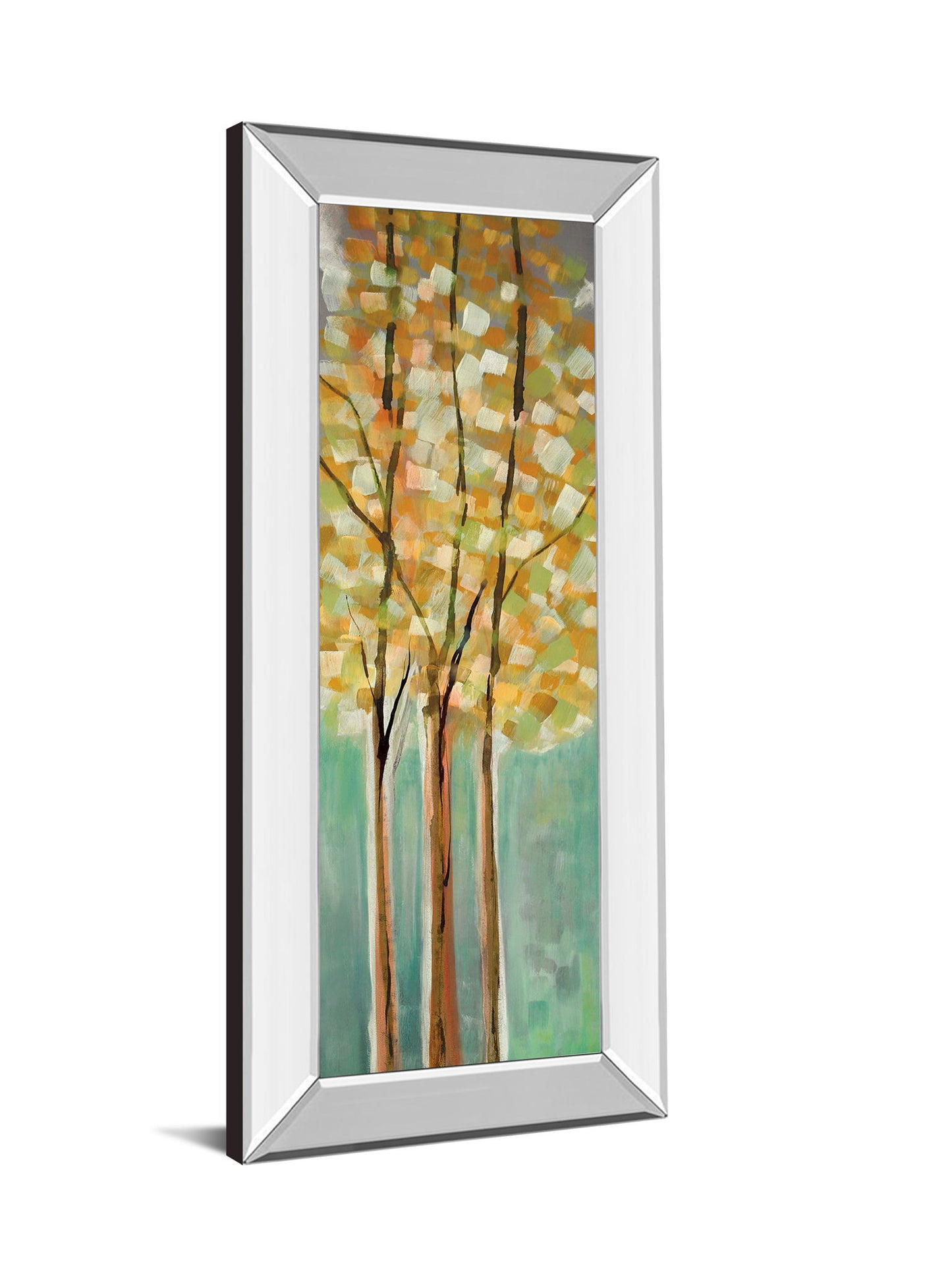 Shandalee Woods Il By Susan Jill - Mirror Framed Print Wall Art - Light Brown